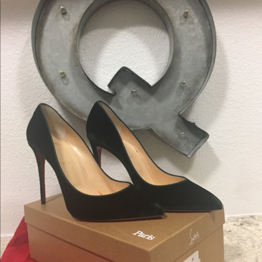 Christian Louboutin Croc-effect velvet
